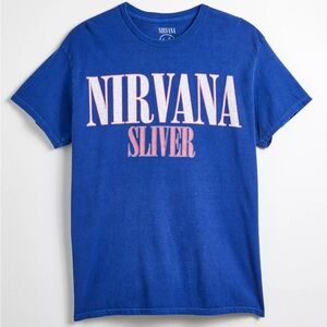 Urban Outfitters Nirvana Sliver Washed Cotton Graphic Tee